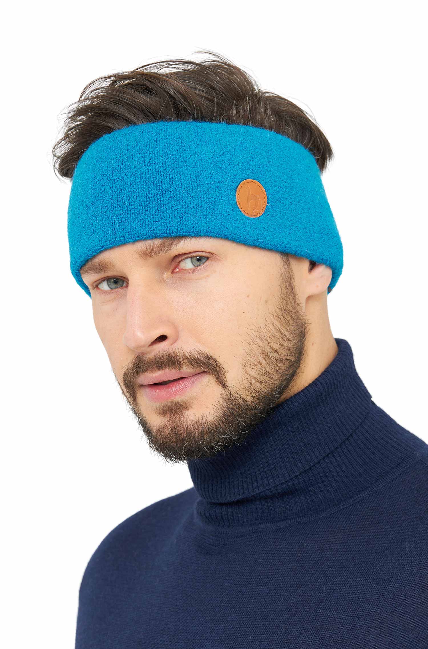 Stirnband STRETCH Azur-Blau 